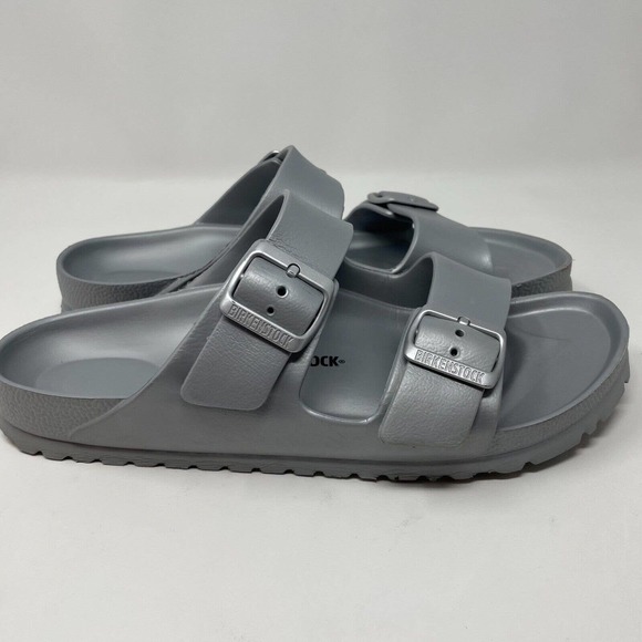 Birkenstock Arizona EVA Sandals Unisex 41 Womens 10 Mens 8 Silver Gray - Picture 7 of 11